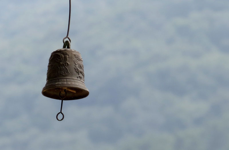 A small temple bell